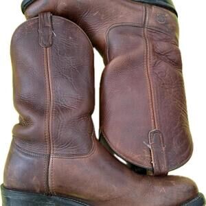 Double H Leather Boots Men 11.5 Cowboy Western